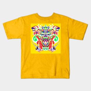 lighting kaijuu in buddha hand ecopop Kids T-Shirt